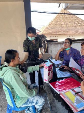 KEGIATAN RUTIN POSYANDU BANJAR DINAS KAJA KANGIN DAN KAJA KAUH